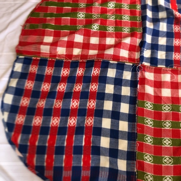 Handmade Colourful Checkered Fabric Tablecloth - Picture 12 of 15